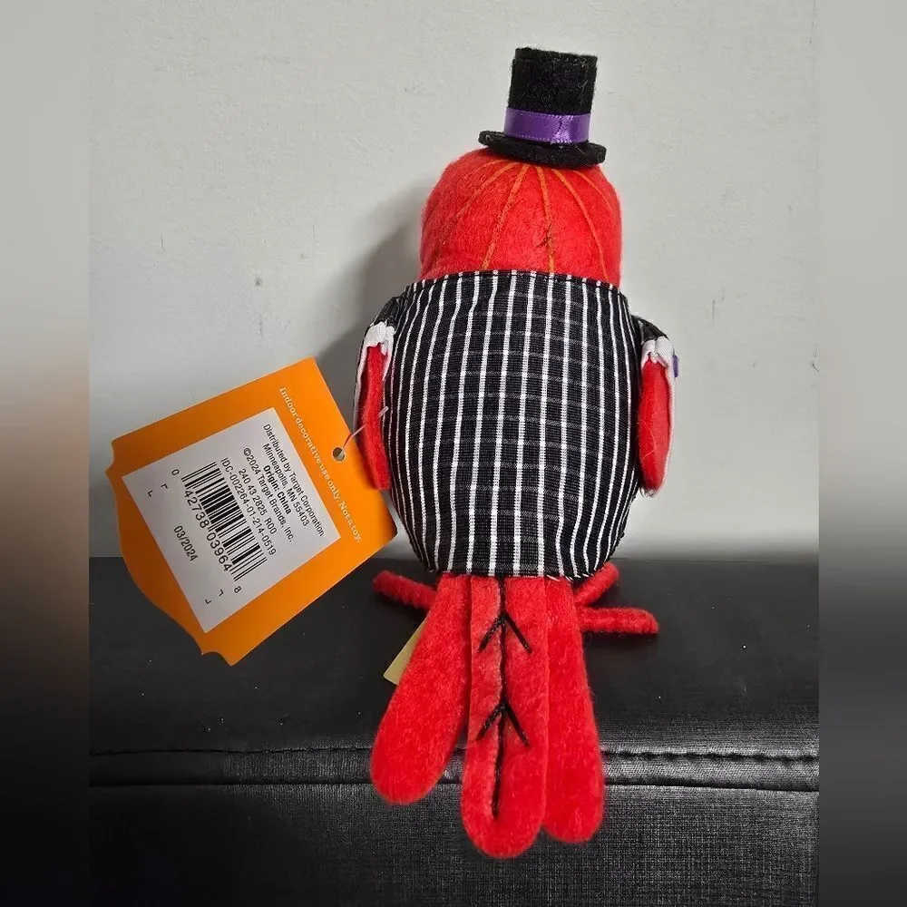 Featherly Friend Felt Bird 'Gourdon' Halloween Decor Figurine Hyde & EEK! 2024